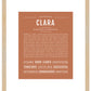 Clara | Name Art Print