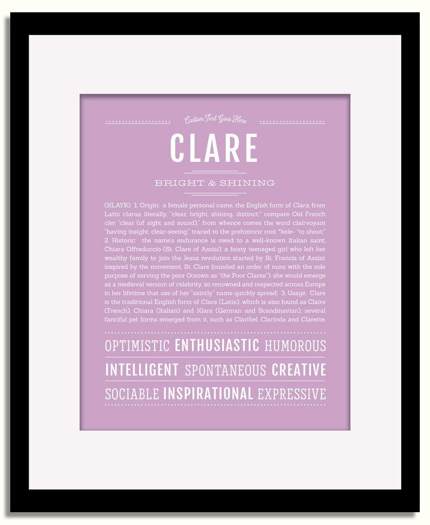 Frame Options | Lilac | Black Frame, Matted