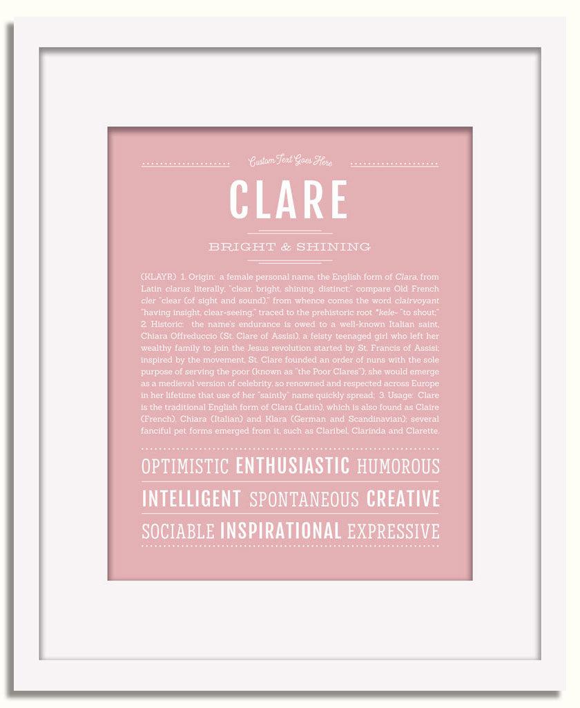 Frame Options | Dusty Rose | White Frame, Matted