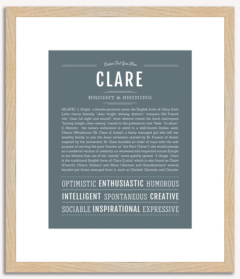 Clare | Name Art Print