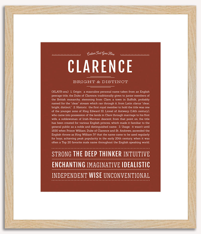 Clarence | Name Art Print