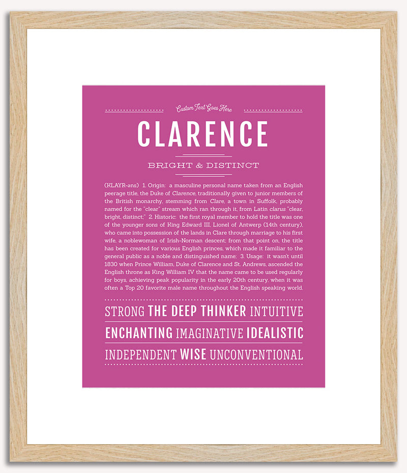 Clarence | Name Art Print