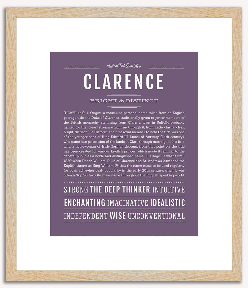 Clarence | Name Art Print