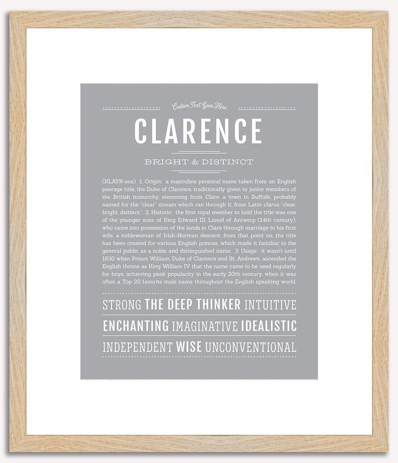 Clarence | Name Art Print