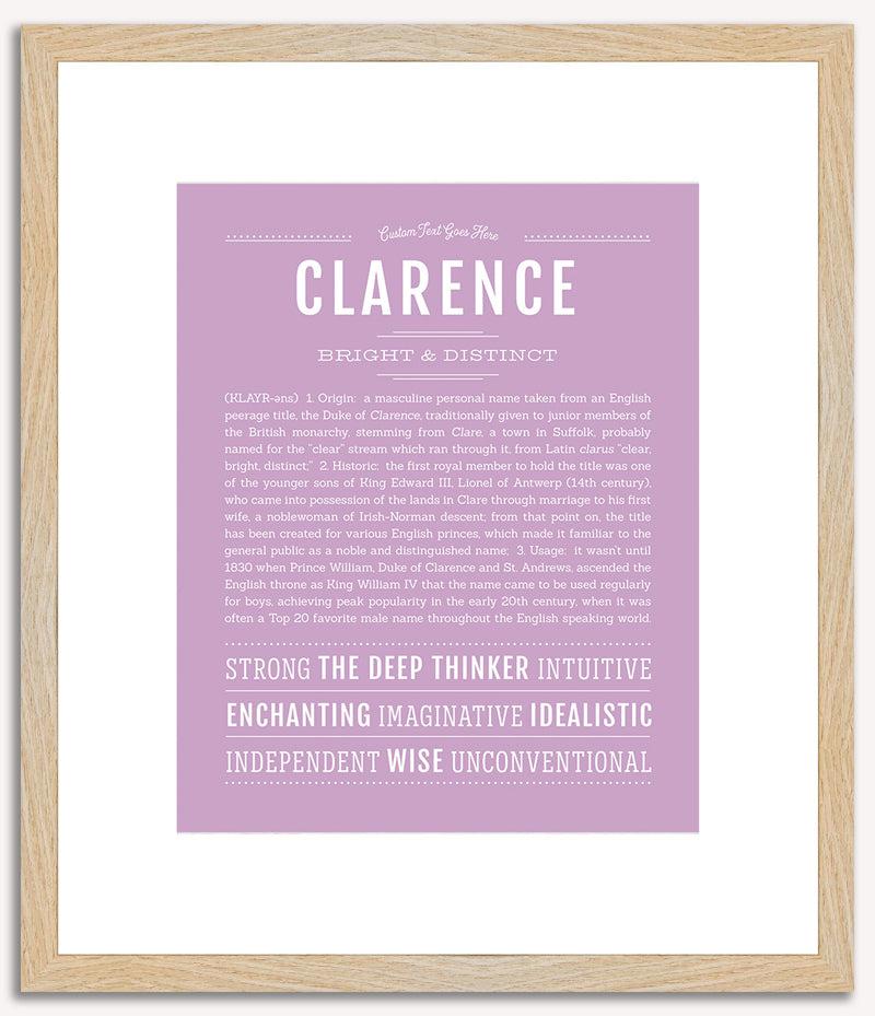 Clarence | Name Art Print