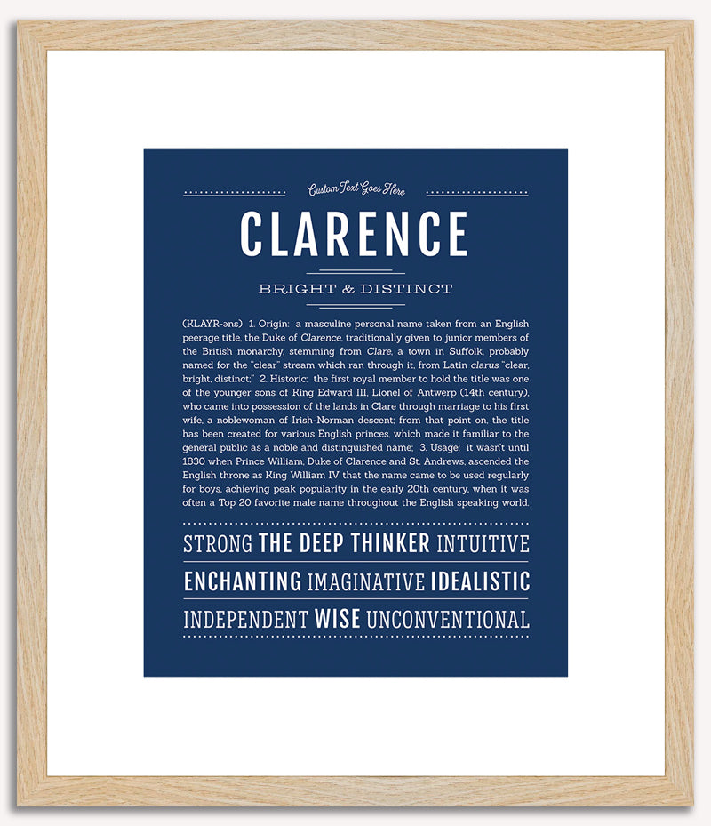 Clarence | Name Art Print