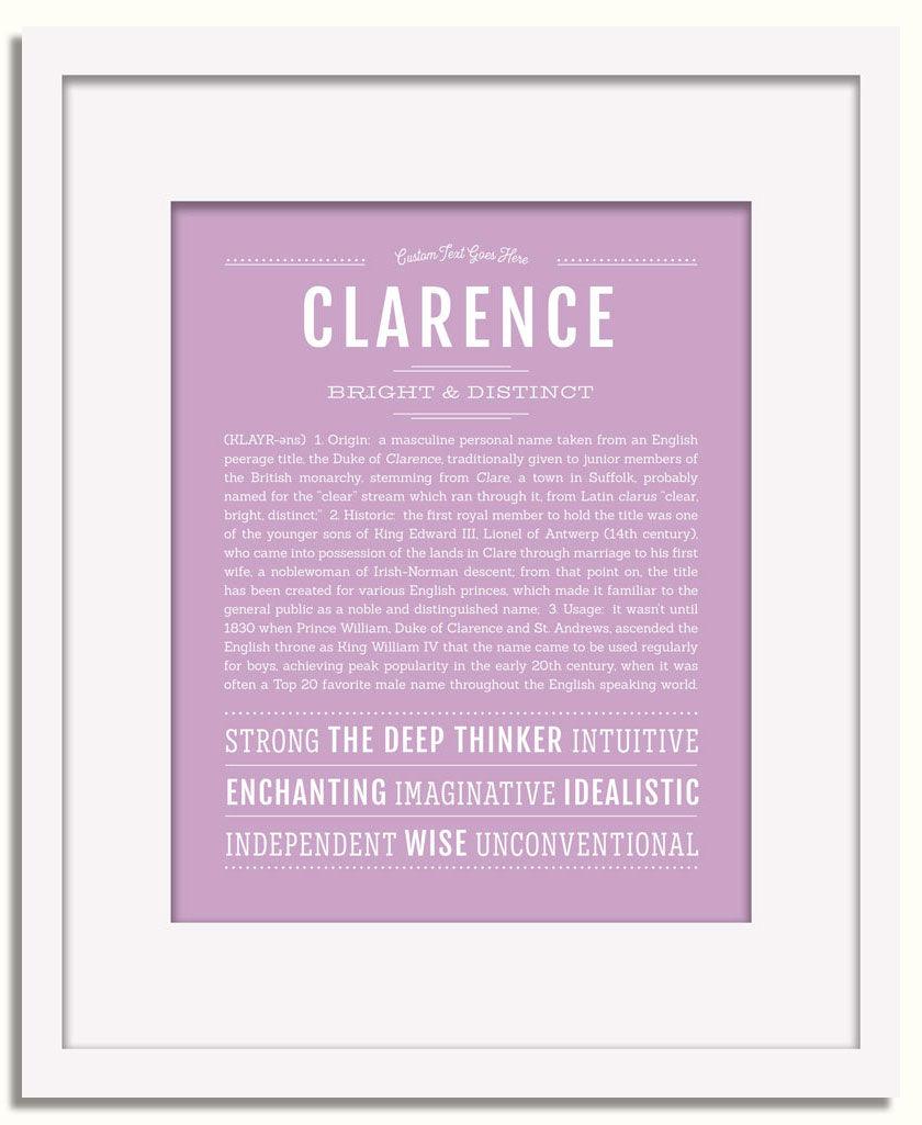 Frame Options | Lilac | White Frame, Matted