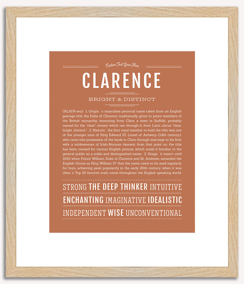 Clarence | Name Art Print