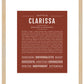 Clarissa | Name Art Print