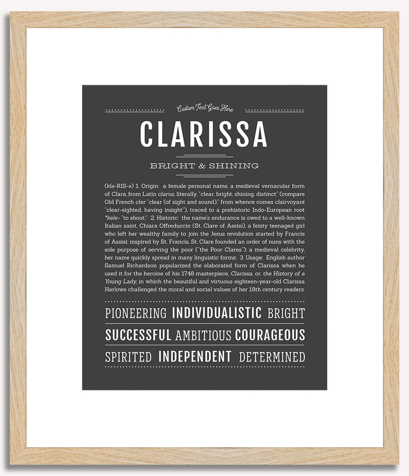 Clarissa | Name Art Print