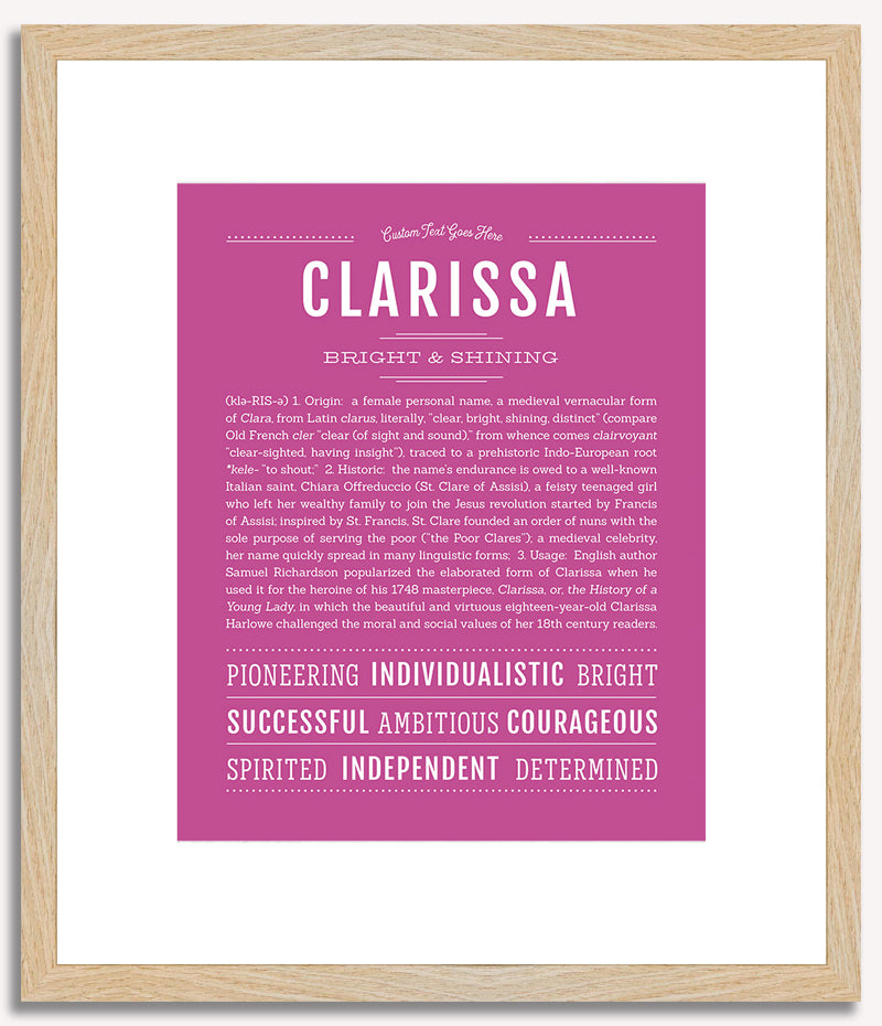 Clarissa | Name Art Print