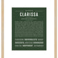 Clarissa | Name Art Print