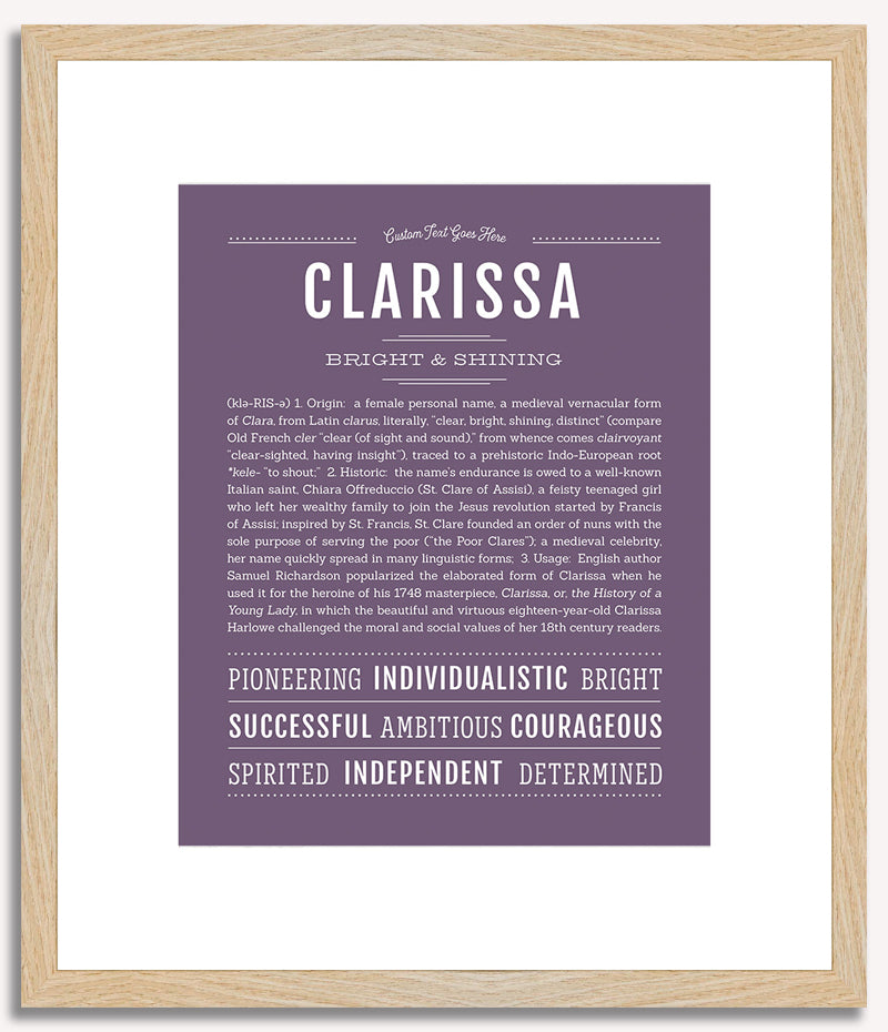 Clarissa | Name Art Print