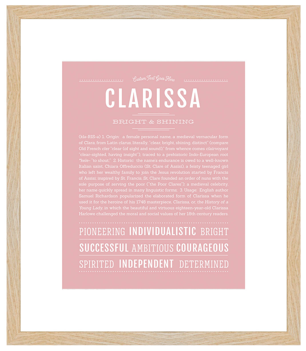 Clarissa | Name Art Print