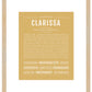 Clarissa | Name Art Print