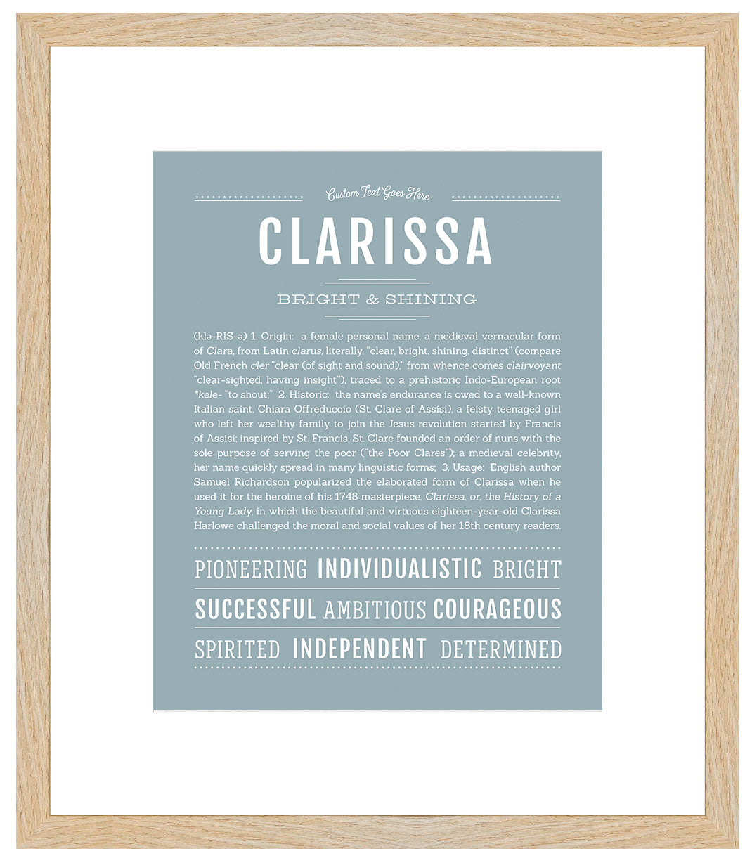 Clarissa | Name Art Print