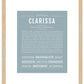 Clarissa | Name Art Print