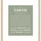 Clarissa | Name Art Print