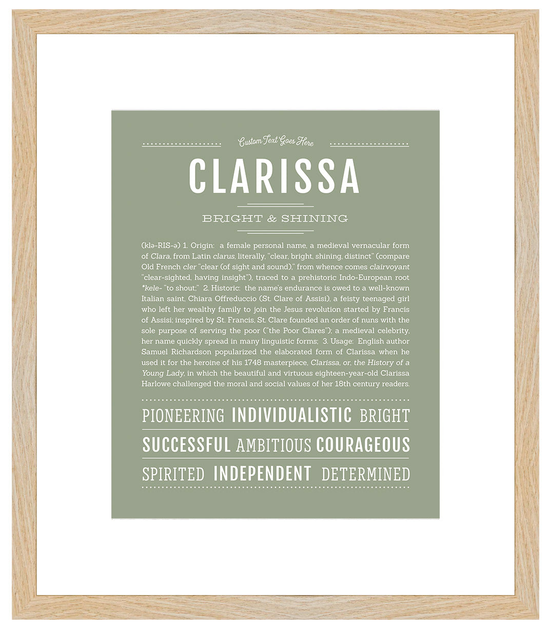 Clarissa | Name Art Print