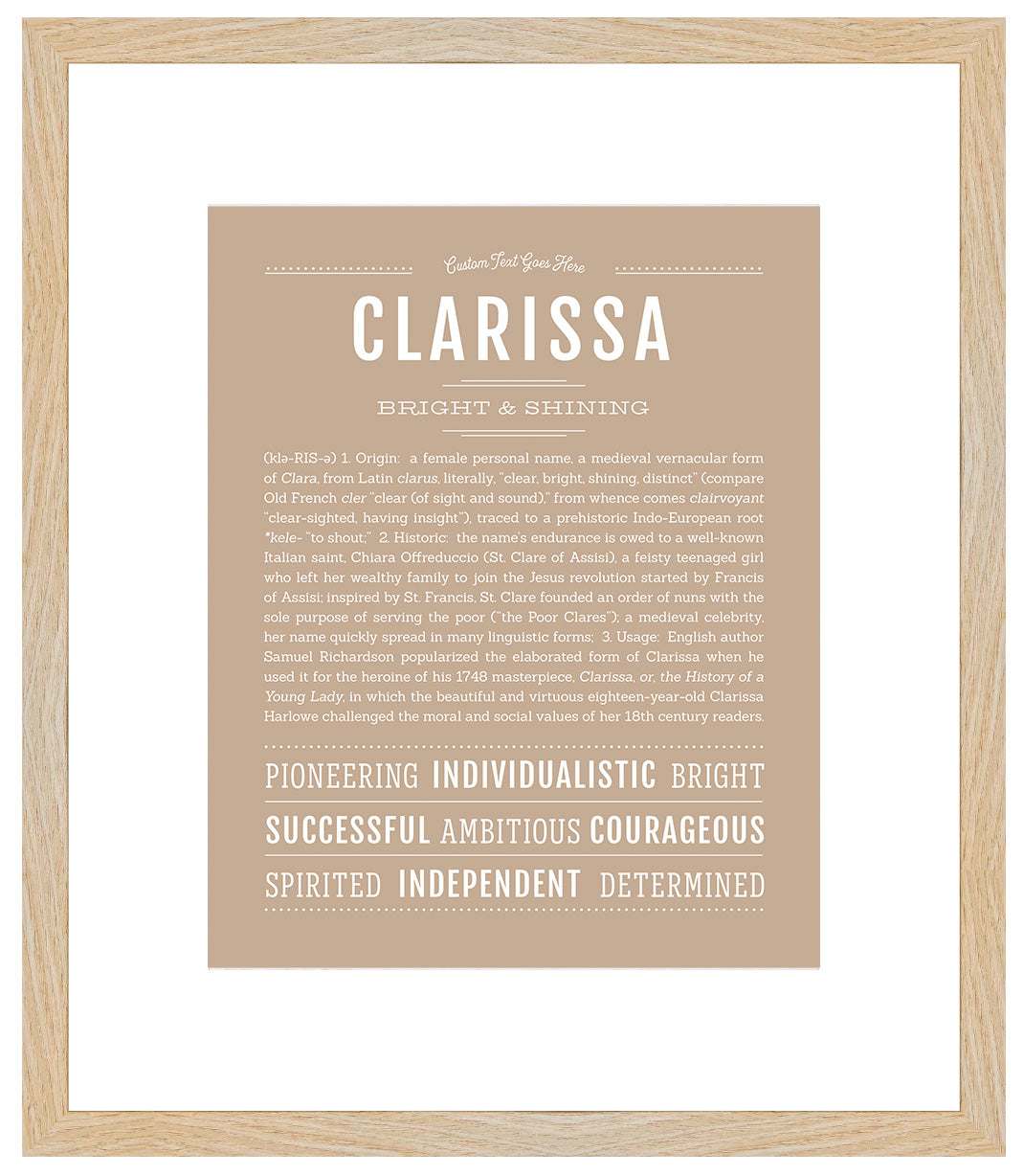 Clarissa | Name Art Print