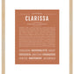 Clarissa | Name Art Print