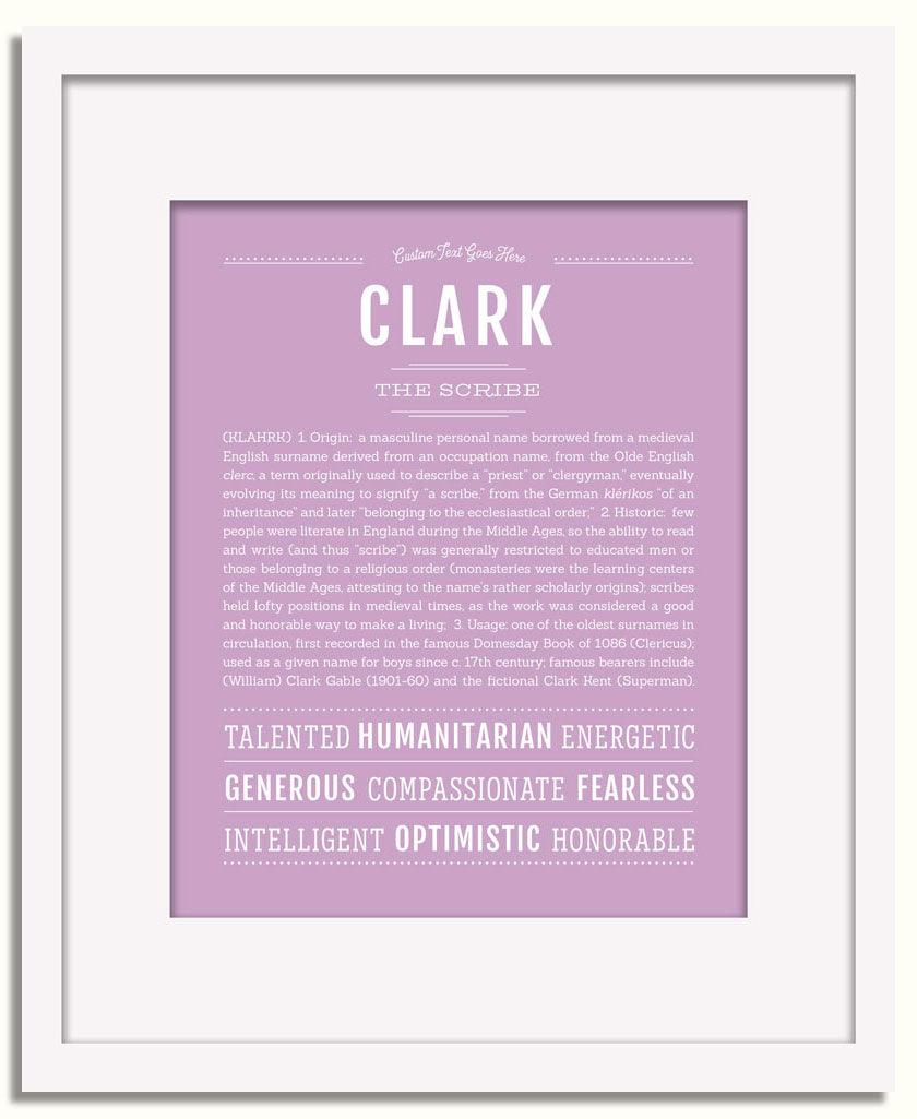 Frame Options | Lilac | White Frame, Matted