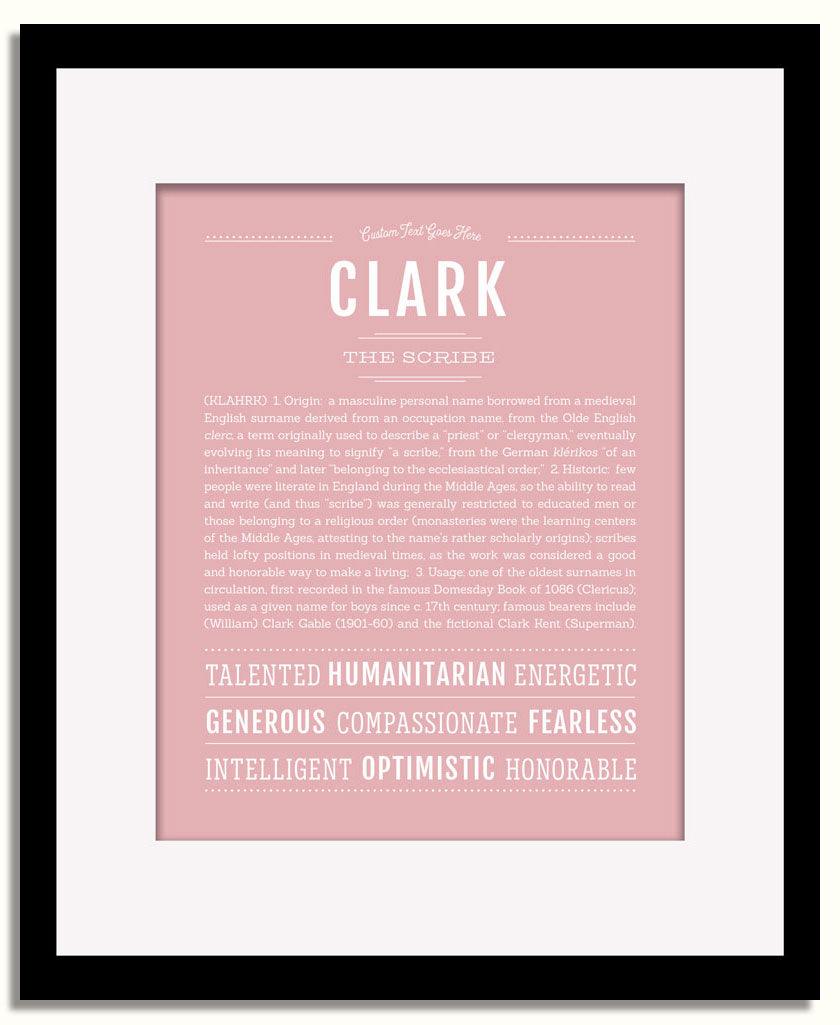 Frame Options | Dusty Rose | Black Frame, Matted