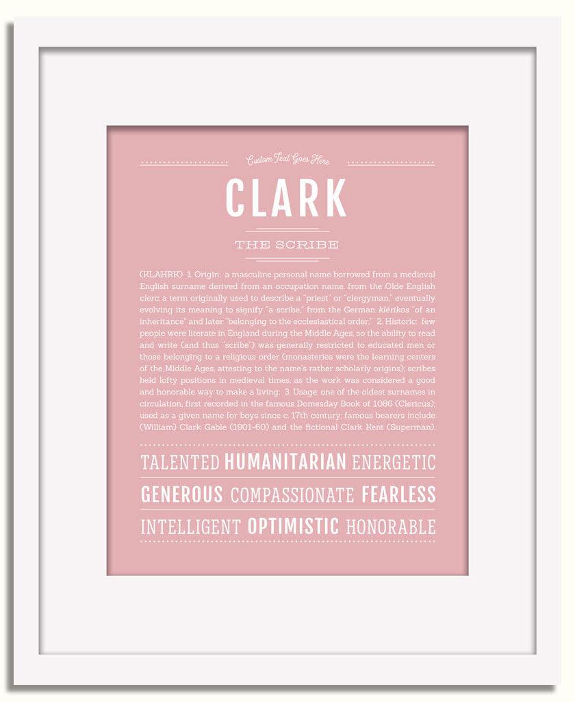 Frame Options | Dusty Rose | White Frame, Matted