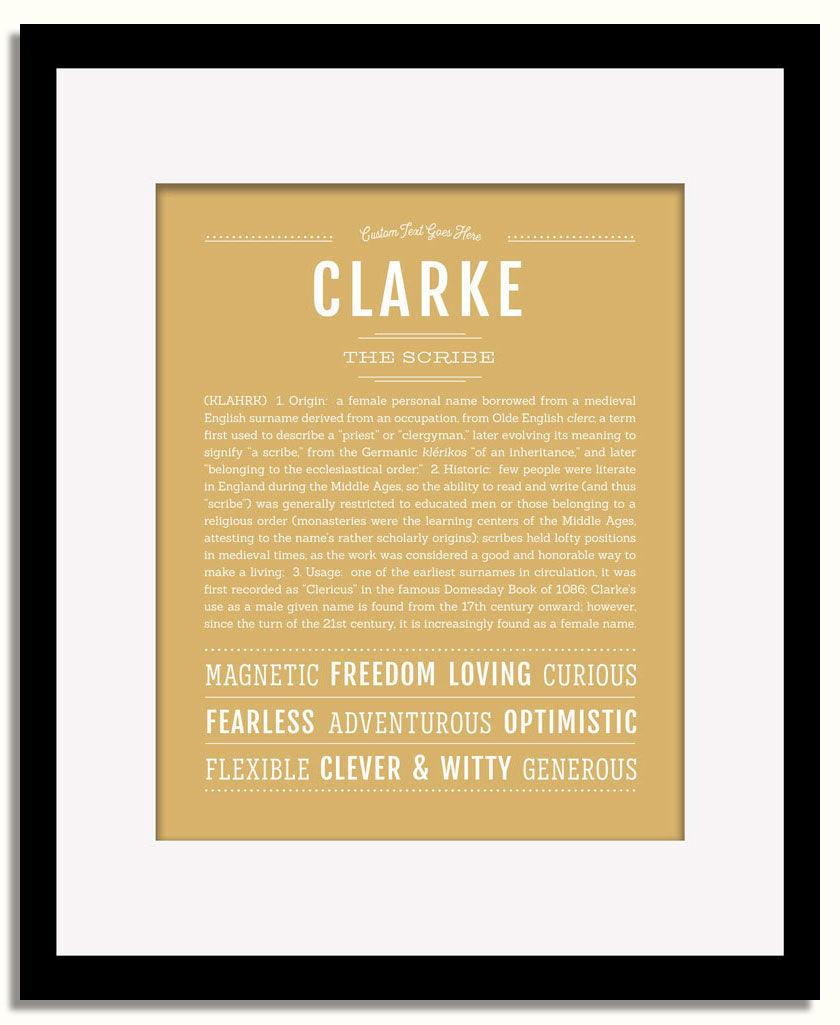 Frame Options | Matte Gold | Black Frame, Matted