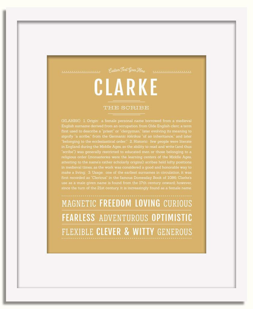 Frame Options | Matte Gold | White Frame, Matted