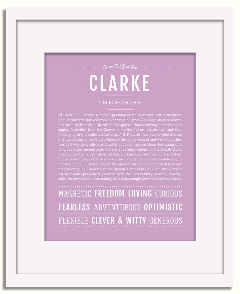 Frame Options | Lilac | White Frame, Matted