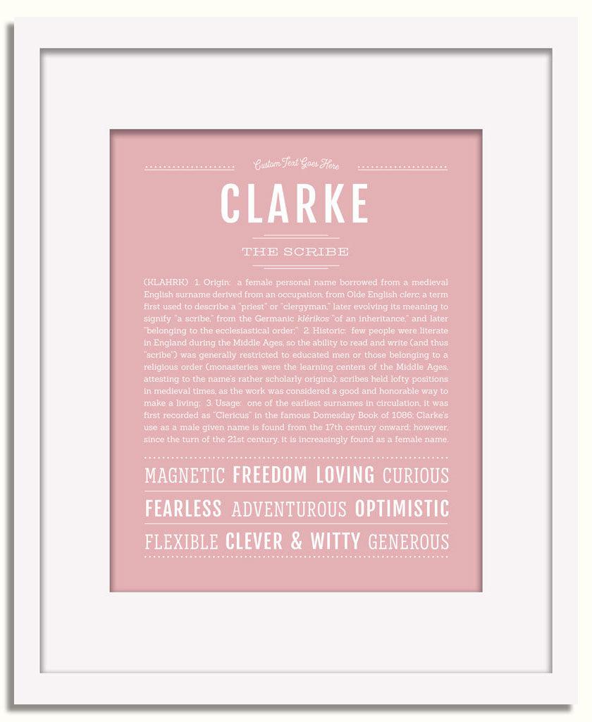 Frame Options | Dusty Rose | White Frame, Matted