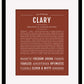 Clary | Name Art Print