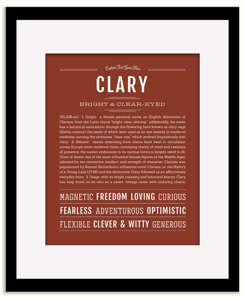 Clary | Name Art Print