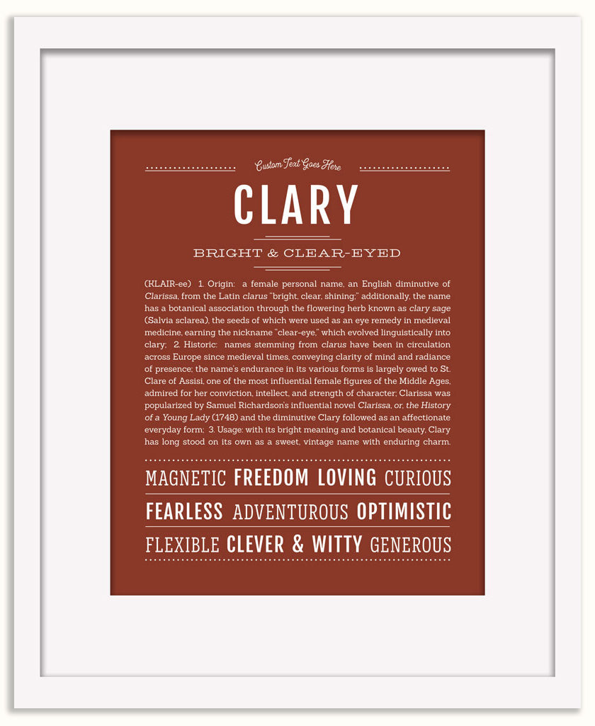Clary | Name Art Print