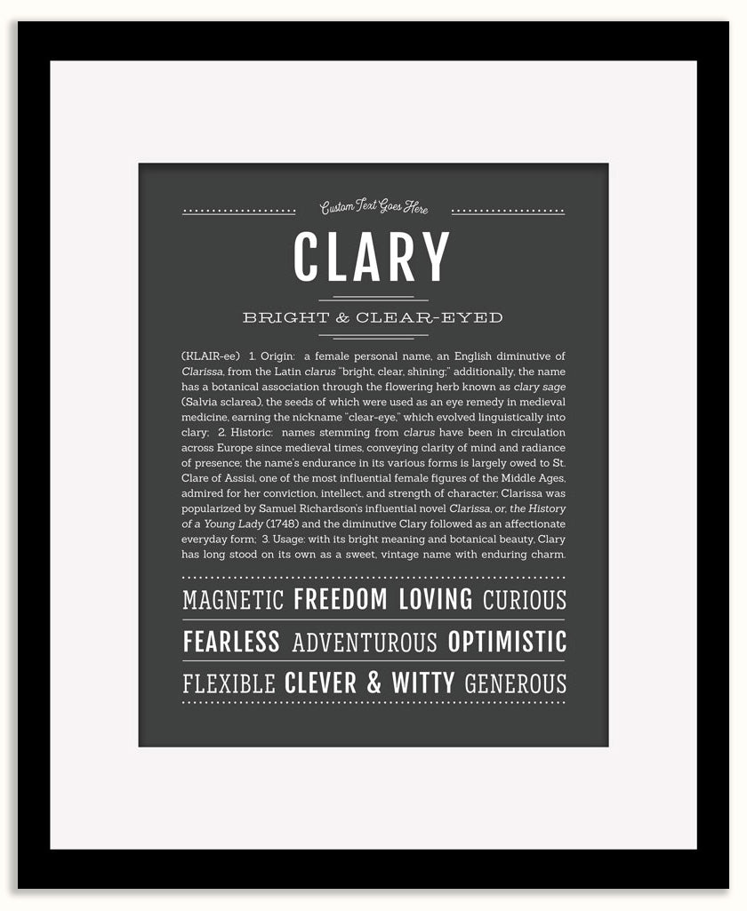Clary | Name Art Print