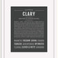 Clary | Name Art Print