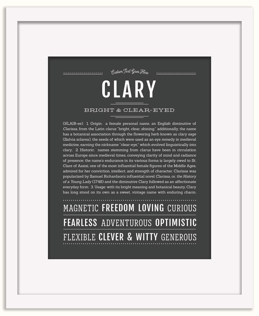 Clary | Name Art Print