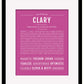 Clary | Name Art Print