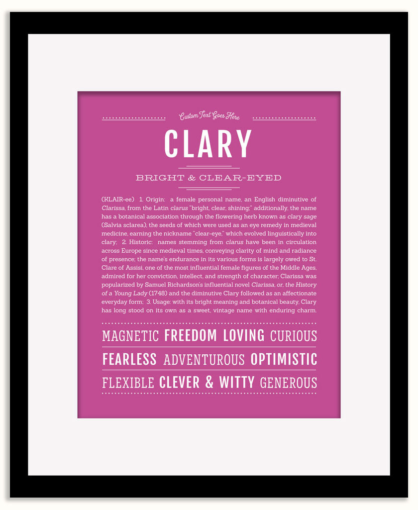 Clary | Name Art Print