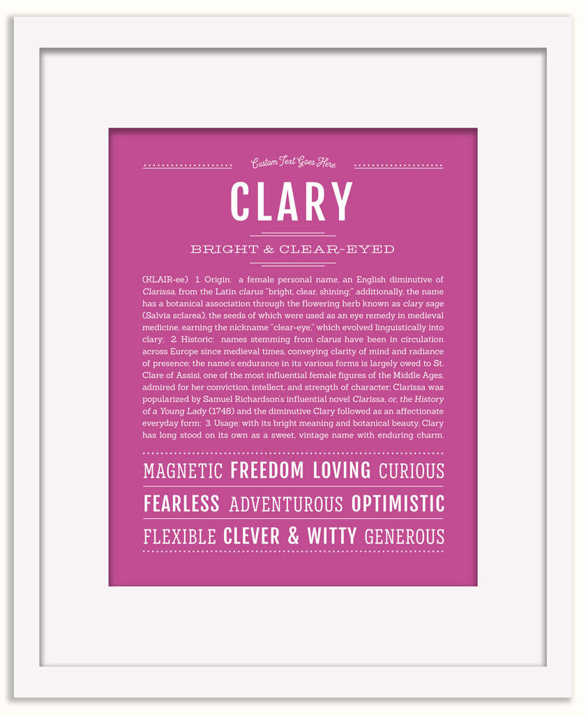 Clary | Name Art Print