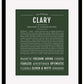 Clary | Name Art Print