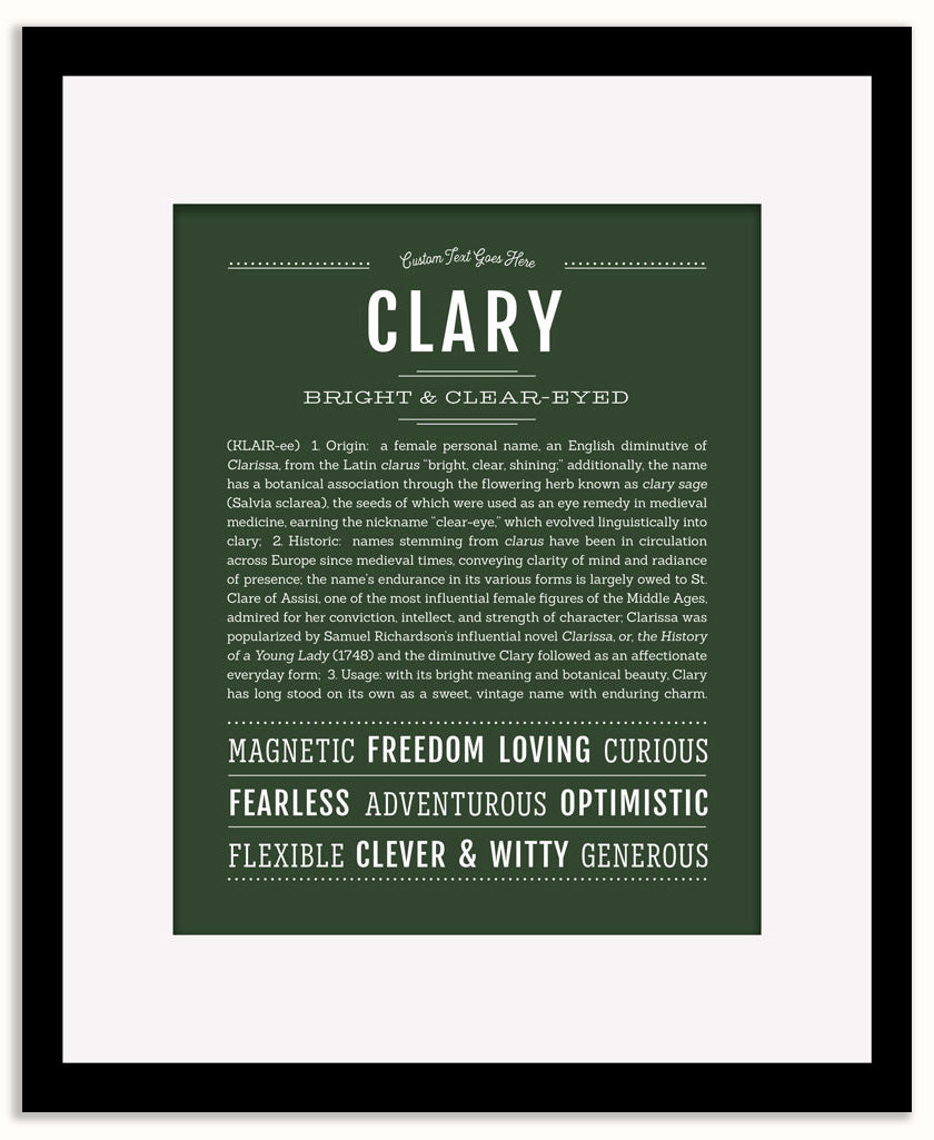 Clary | Name Art Print