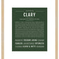 Clary | Name Art Print