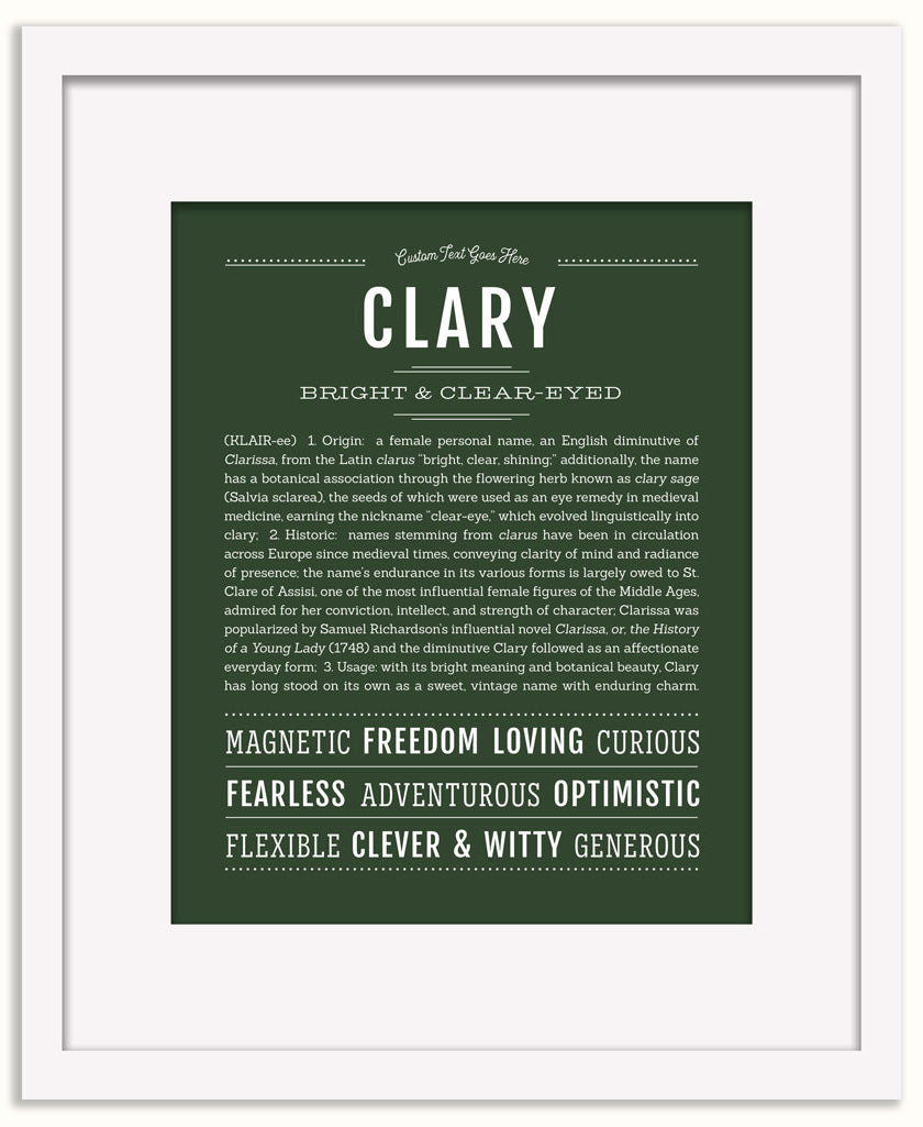 Clary | Name Art Print