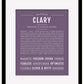 Clary | Name Art Print