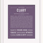 Clary | Name Art Print