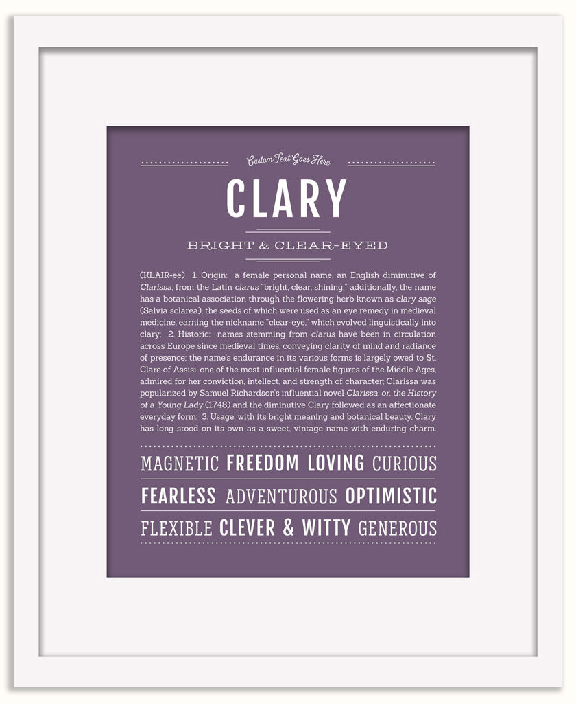 Clary | Name Art Print