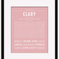 Clary | Name Art Print