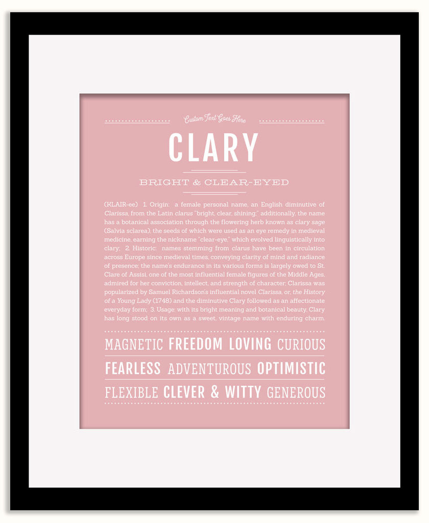 Clary | Name Art Print
